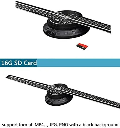 3D Hologram Fan 3D Holographic Projector Advertising Display Light HD Holographic Projector Store Bars Party Christmas Halloween