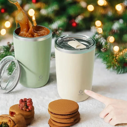 Self-Stirring Mug 304 Stainless Steel Rechargeable Magnetic Mug Milk Mixing Cup Smart Mixer Water Bottle