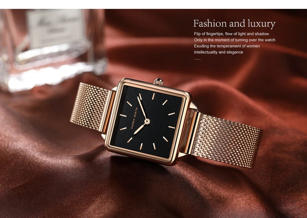 Simple Design Stainless Steel Strap Quartz Machine Core 3ATM Waterproof Wrist Watch Multifunctional Dropshipping Women's Watches