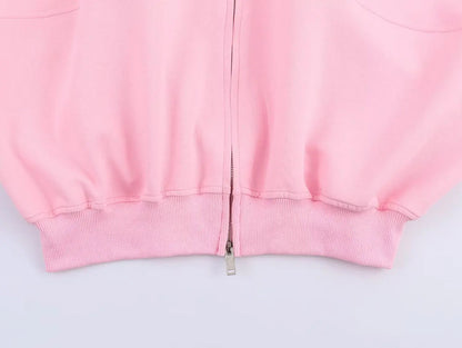 HH Women Casual Solid Coat Flared Pants Suits Long Sleeve Zipper Bomber Jackets 2025 New Fashion Lady Chic Outfit 2 Piece Set