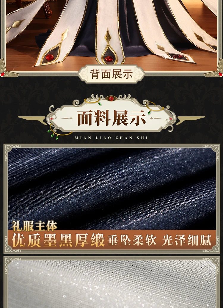 2025 New CC Cosplay Costume Halloween Christmas Role Playing C Geass Mooyiyi cos Queen Dress Gorgeous and elegant 1:1 restore