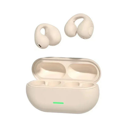 T75 Sport Bone-Conduction Bluetooth 5.3 Earphones HiFi Sound Wireless Headphones Earclip Waterproof Open Ear Headset Earring