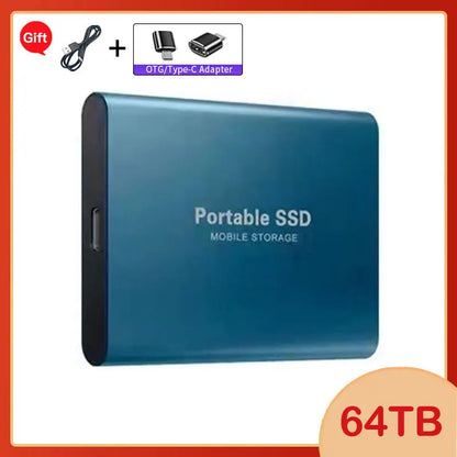 Lenovo 1TB External Hard Disk 2TB High-Speed Hard Drive USB3.1 Type-C Solid State Drive Storage Disks for Laptops/Desktop/Mac
