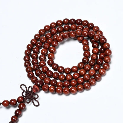 African Lobular Red Sandalwood Beads Zambia Red Sandalwood Hand String 8mm 108 Rosary Beads Men's and Women's Bracelet Wholesale