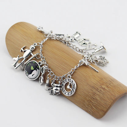 Fashion Wicked Charm Bracelet Wicked the Musical Bangle Jewelry Defy Gravity Elphaba Glinda Crystal Beads Bracelets ﻿
