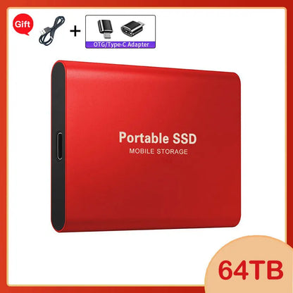 Lenovo 1TB External Hard Disk 2TB High-Speed Hard Drive USB3.1 Type-C Solid State Drive Storage Disks for Laptops/Desktop/Mac