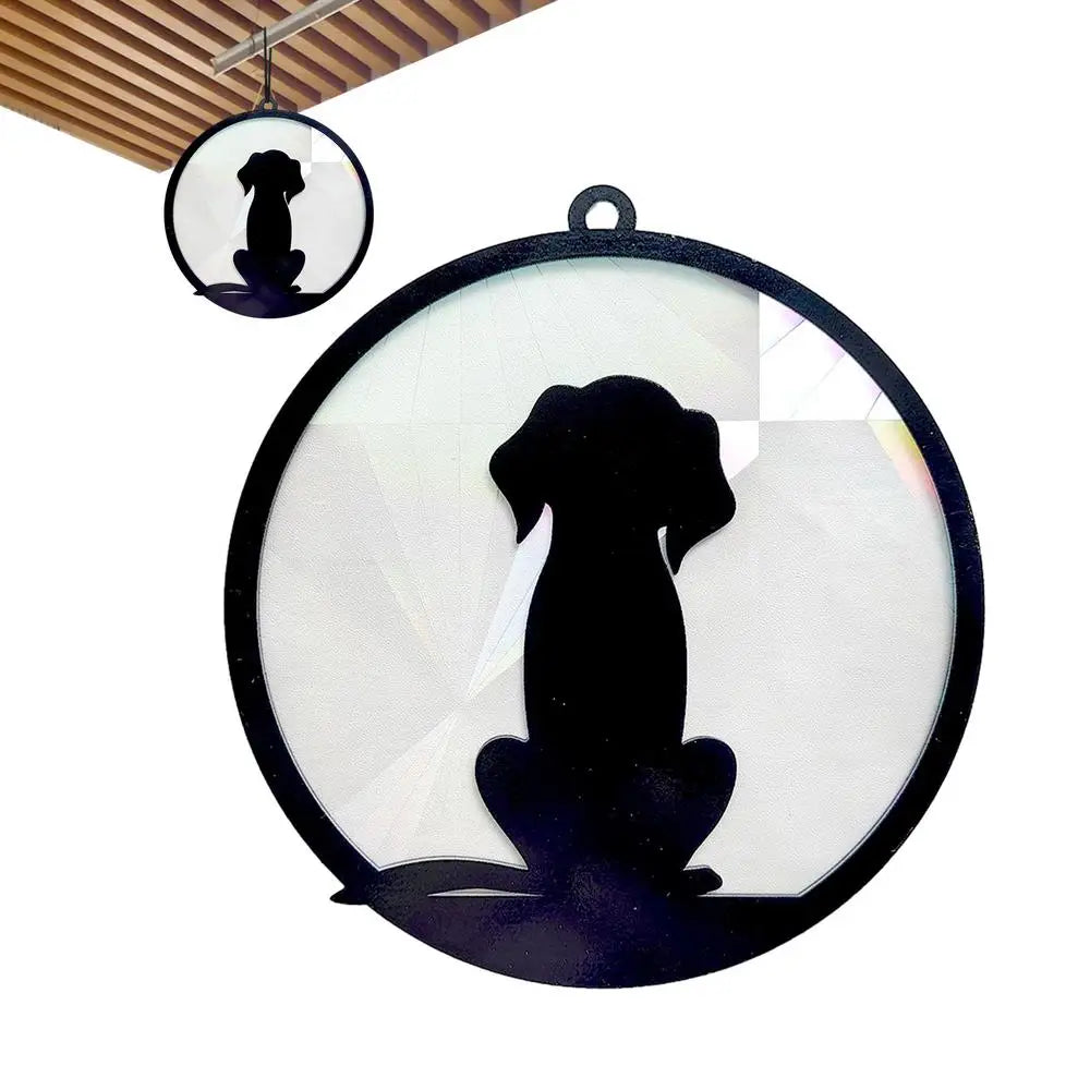 Dog Suncatcher Ornament Pet Sun Catcher For Windows Dog Memorial Suncatcher Acrylic Dog Window Ornament For Pet Lover For