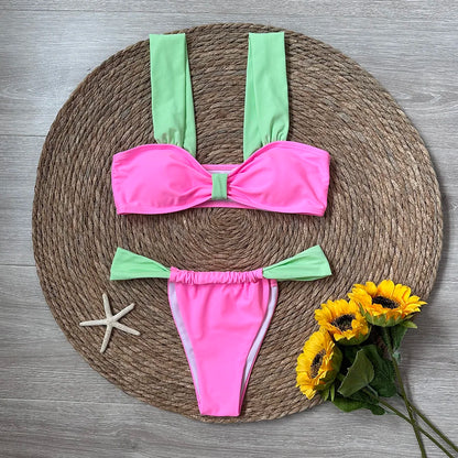 Black Bikini 2024 Sexy Micro Mujer Bikini Set Women Swimsuits Female Swimwear Brazilian Biquini Swimming Suit Solid Beachwear