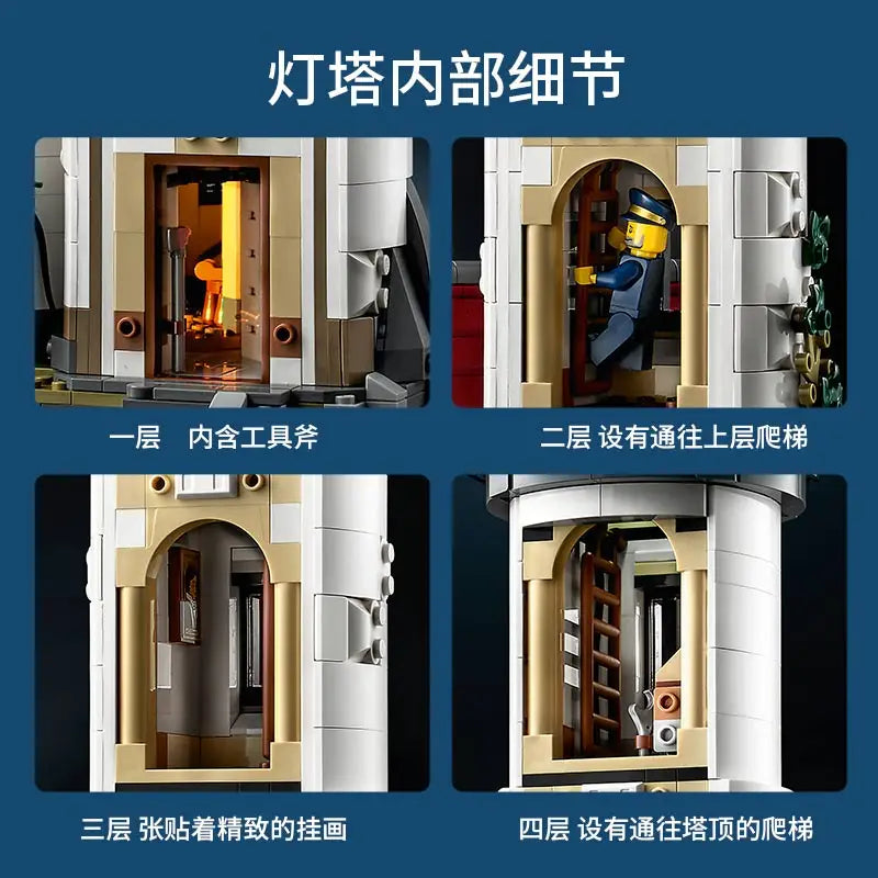 LEGO IDEAS 21335 electric lighthouse  creative educational toys for men and women building block gifts