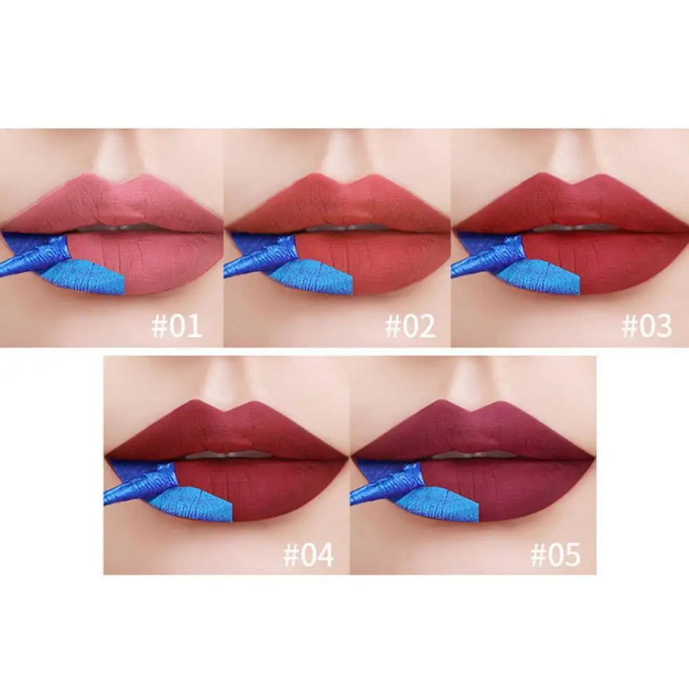 5 Colors Tear Off Lipstick Waterproof Long Lasting Lip Color Lip Reveal Lip Tattoo Gloss Stain Peel Makeup Non-Stick Cup St R4Q5