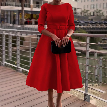 Fashionable Elegant Women's Clothing Dress Suitable For Bridesmaid Party Dress High Waist Design Various Sizes Available