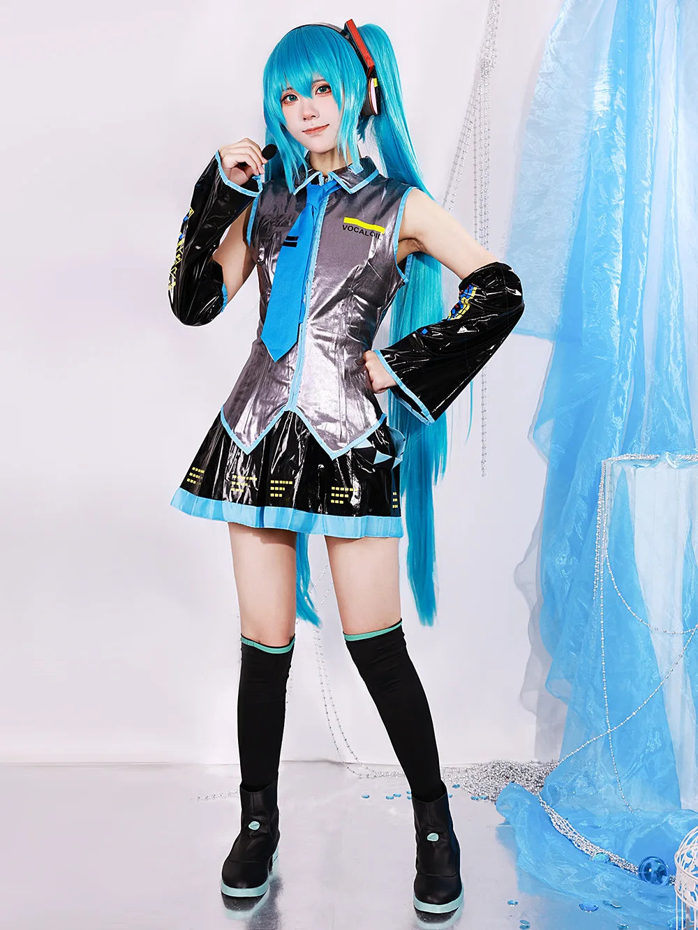Mikuu Cosplay Costume Carnival Uniform Wig Anime Halloween Costumes Women
