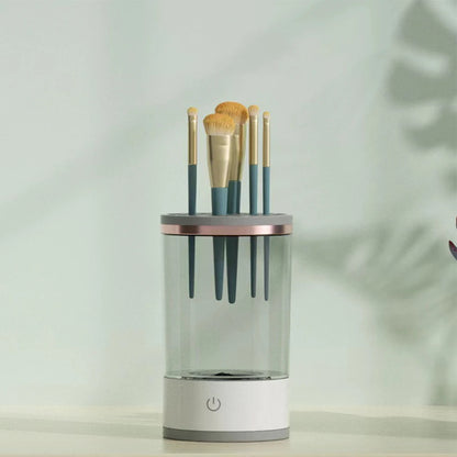 Electric Makeup Brush Self-Cleaning Makeup Brushes Drying Rack Brush Holder Stand Tool Make Up Brush Cleaner Machine