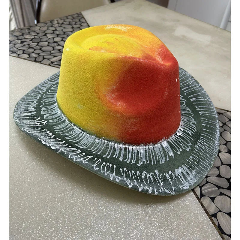 EtherealBe Halloween Cowboy Hat for Adults - Spooky Style