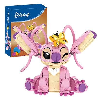 Disney Stitch Angel CP Building Blocks 2025-Large Piece Cartoon Toys Moving Ears Kids Assembly Birthday Gift for Boys Girls