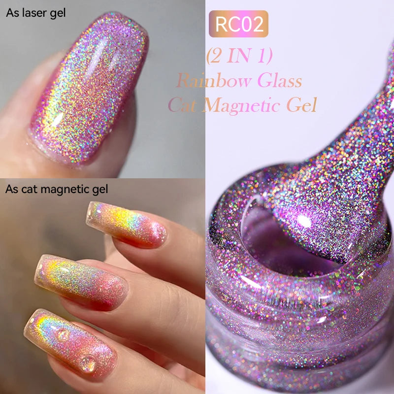 LILYCUTE 7ml 9D Cat Magnetic Gel Nail Polish Iridescent Magnet Semi Permanent Soak Off UV LED Manicure For Nail Art Gel Varnish