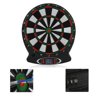 1pc Professional Electronic Hanging Dartboard LCD Scoring Indicator Dart Game With 6pcs Darts