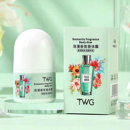 Romantic Fragrance Body Solid Perfume,Roll-on Antiperspirant Lotion,Woody,Floral Fruity Notes,Whole Body Fresh Lasting Fragrance