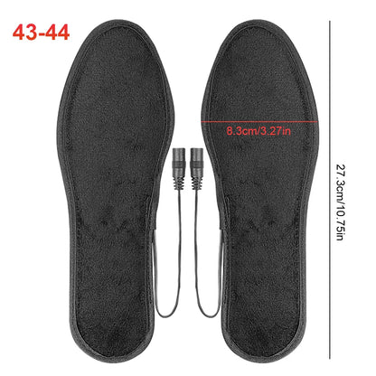 Men Women Electrically Heating Insoles Washable Electric Foot Warming Pad Feet Warmer Sock Mat USB Rechargeable Heated Insoles