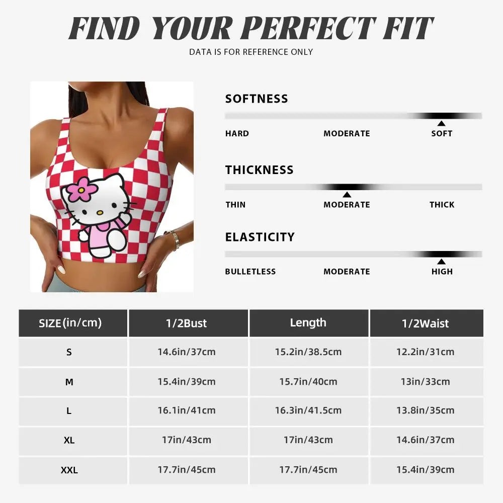 EtherealBe Hello Kitty Sports Bra for Women
