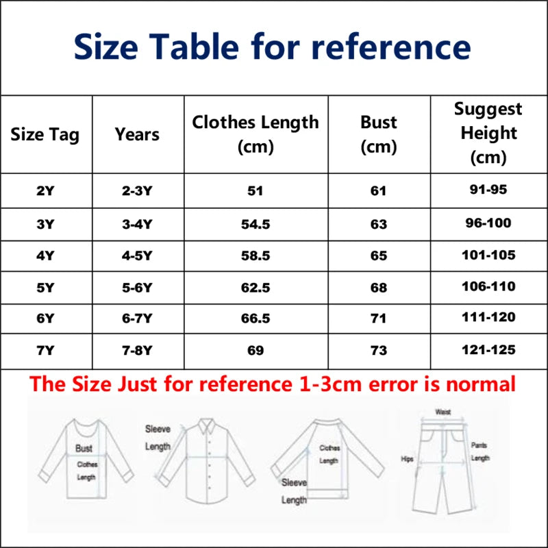 Kids Clothes 2025 New Summer Children's Clothing Cartoon Rainbow Striped Dresses Cotton Casual Vestidos  Gifts