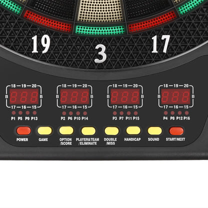17"LX20" Electronic Dartboard with 27 Games, Cricket Scoring and 6 Darts for Adults Kids