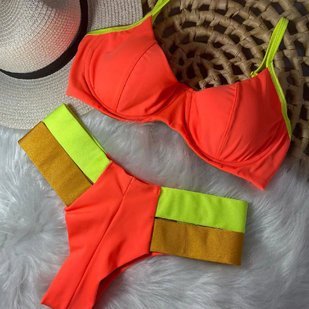 Sexy High Waist Bikini Swimsuit Brazilan Bikini Set Swimwear for Women High Leg Push Up Two Piece Bathing Suits Summer Female