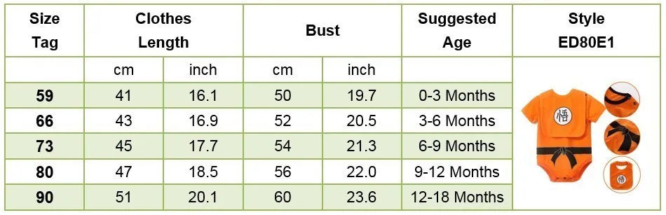 Baby Anime Clothes Newborn Cotton Rompers Training Outfit Infant Kids Halloween Cartoon Cosplay Costume Jumpsuit