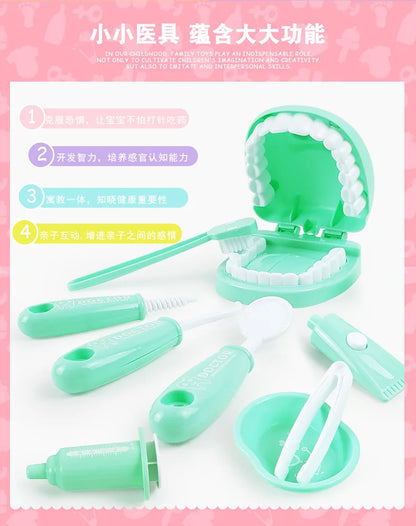 1/9pcs Montessori Educational Toys for Children Early Learning Doctors Role Play Kids Intelligence Brushing Tooth Teaching Aids