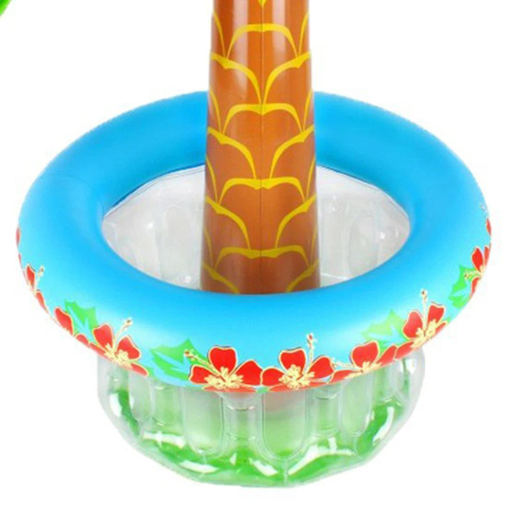 Inflatable Palm Tree Ice Bucket Bear Cooler Drink Holder Hawaiian Birthday Decoration Summer Beach Pool Party Supplies Balloon