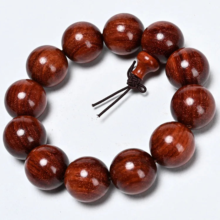 African Lobular Red Sandalwood Beads Zambia Red Sandalwood Hand String 8mm 108 Rosary Beads Men's and Women's Bracelet Wholesale