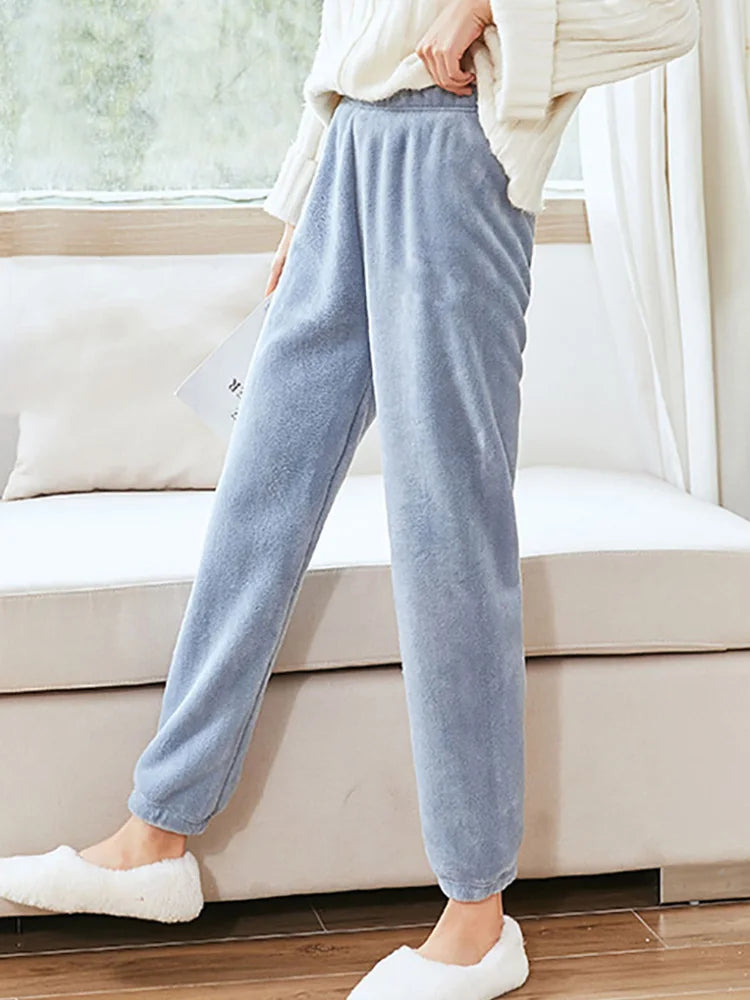HELIAR Women Winter Velvet Sets Pullover And Elastic Waist Pants Sets Casual Warm Cashmere Sets Women 2025 Autumn and Winter