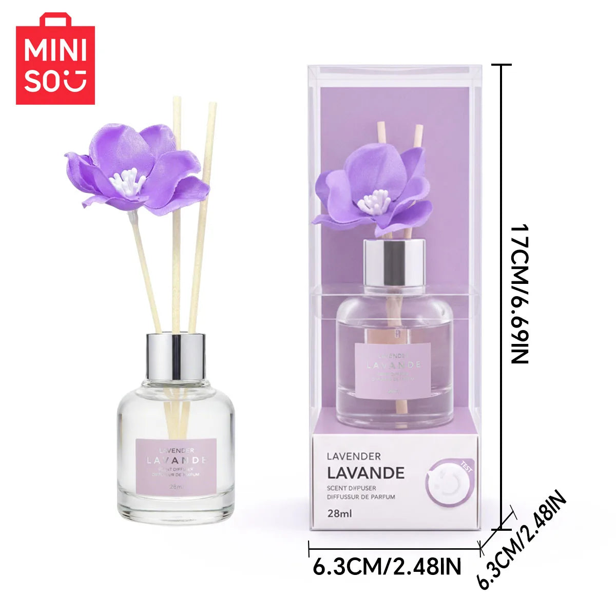 MINISO Green Plants, Fragrance Flameless Aroma Diffuse Lavender Vine Volatile Aroma, Gardenia Flower Air Freshener
