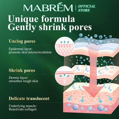 MABREM Pomegranate Fine Pores Face Serum Whitening Plant Skin Care Anti Aging Anti Wrinkle Cream Reduce Acne Marks Care 10ml