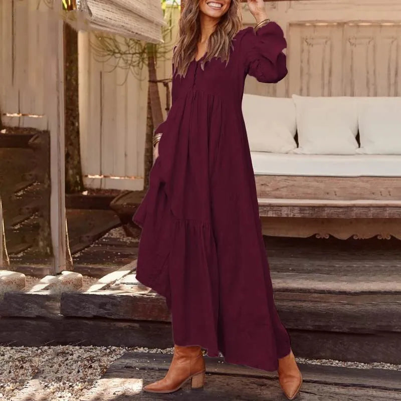 Autumn New Solid Color Elegant Off-Shoulder Slim Slit Dress Party Evening Dress Woman Robe De Soiree Femmes Woman Summer Trend