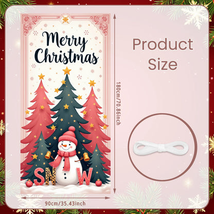 Christmas Hanging Flag Porch Door Banner Christmas Decorations For Home 2025 Ornaments Xmas Gifts Navidad New Year Decor 2026
