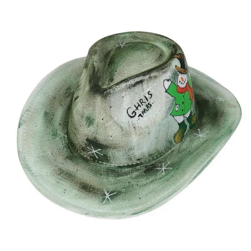 EtherealBe Halloween Cowboy Hat for Adults - Spooky Style