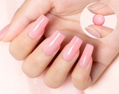 AWStorG 5Pcs/Set Solid Nail Extension Gel Carving Flower Nail Art Building UV Gel Semi Permanent Finger Extension Nail Varnish