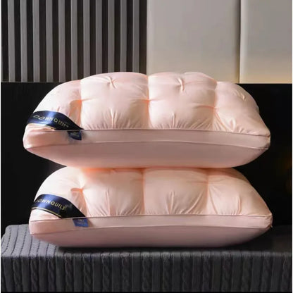 Pure Cotton 3D Bread Goose Down Feather Pillow Natural 95 White Goose Feather Guard Sleeping Neck Pillow Adult Home Hotel Use
