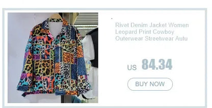 2025 Spring Autumn Women Street Fashion Graffiti Denim Jacket Female Short Frayed Raw Cut Rivet Jacket Fringe Jean Coat Outwear