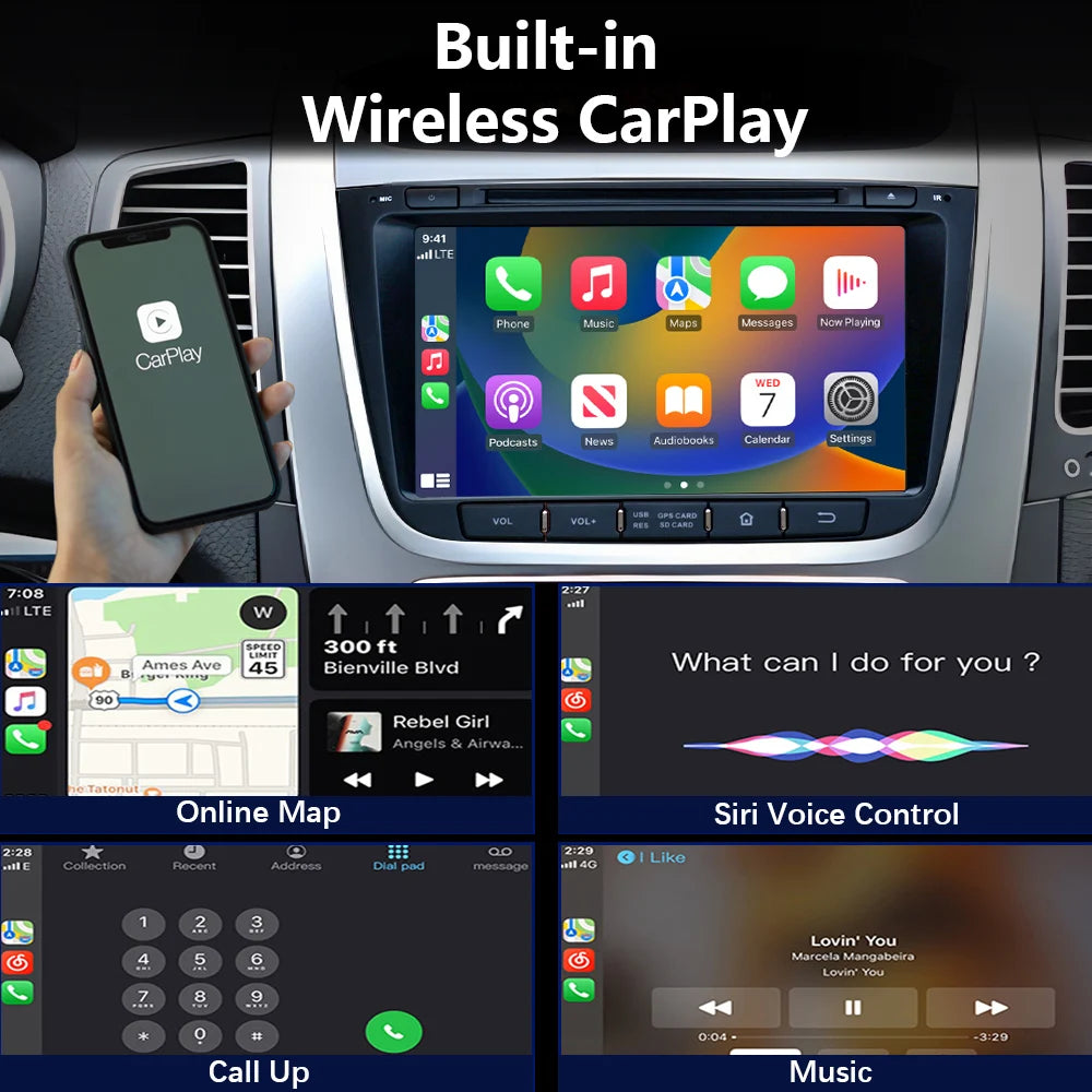 CHSTEK Car Radio Android 13 Carplay For Kia Sorento 2012- 2015 Automotiva Navigation Bluetooth5.0 WIFI 4G Multimedia Auto Stereo