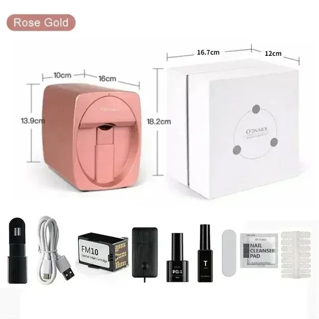 2026Smart Nail Printer 3D Portable Mobile Nail Painting Machine 2400DPI Printing Resolution Support WiFi/DIY for Home Nail Salon