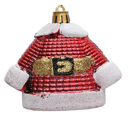 New Christmas Decorations Plastic Painted Boots Clothes Hats Small Ornaments Pendants Christmas Tree Decorations Fabric Hangings
