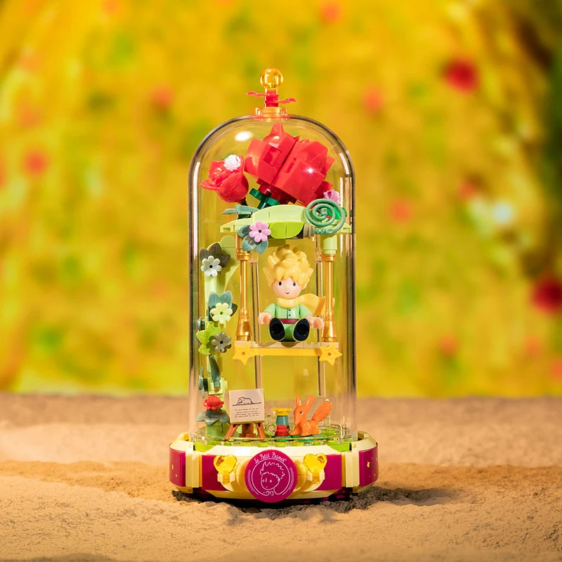 Le Petit Prince Building Blocks Rose Eternal Dream Scene Assembly Toys Model Ornaments Building Blocks Children Gifts