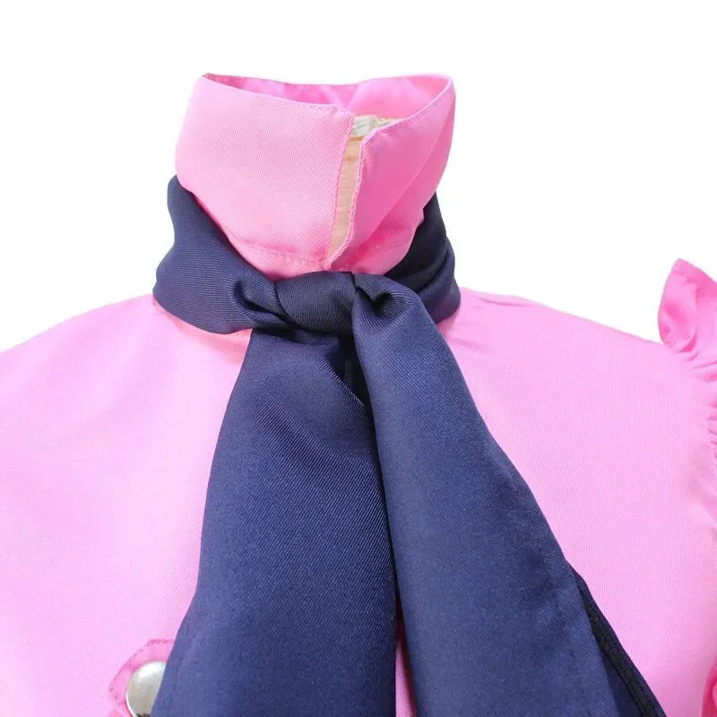 Cosplay Anime Girl Plays Original Sin Cosplay Cute Heroine Pink Shirt Short Skirt Suit Office Daily Short Skirt Comic Exhibition