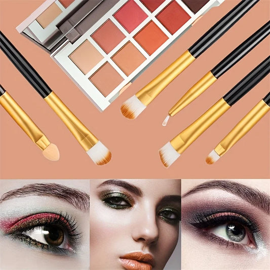 8/22/34Pcs Makeup Brush Set Portable Soft Eyeshadow Brushes Powder Foundation Brush Multipurpose Blending Cosmetic Beauty Tool