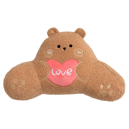 New Simple Fashion Light Luxury Cartoon Bear Rabbit Plush Lumbar Support Car Waist Neck Pillow