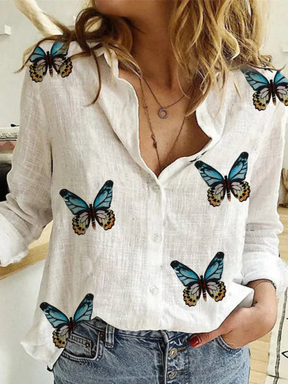 Vintage Cotton Linen Blouse Shirt Top Blusa Feminina Roupas Long Sleeve Female Casual Quality Spring Autumn Shirt Women Tops