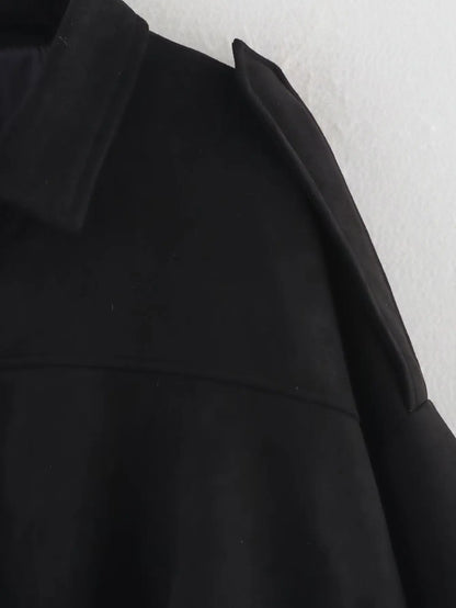 Women's 2025 new Jackets Autumn Fashion Loose Bat Sleeves Elegant Women's Jackets Chic Street Youth Autumn Long Sleeves Coats