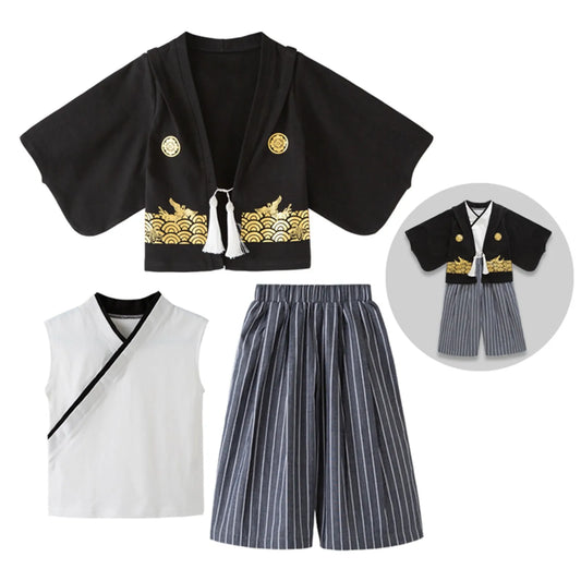 Baby Kimono Set Traditional Jinbei Kimono For Toddler